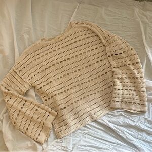 Crochet Bell sleeve sweater